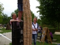 Riesenturm im Familienteam gebaut